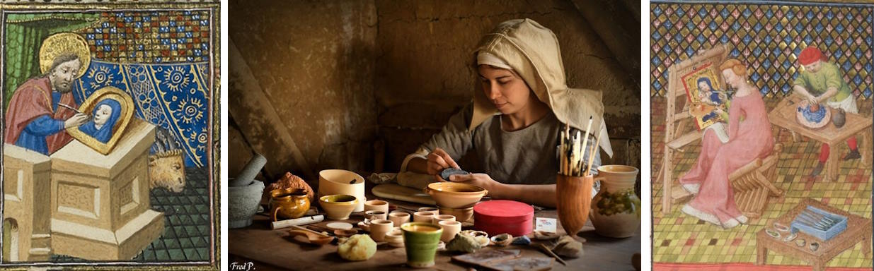 atelier initiation peinture médiévale
