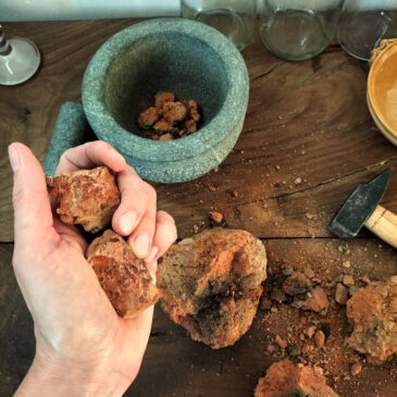 transformer terre en pigment