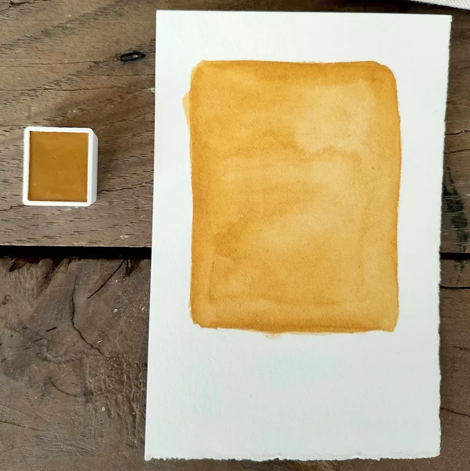 godet-aquarelle-ocre-jaune