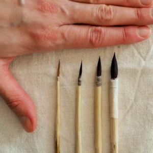 Pinceau médiéval -Pour aquarelle, calligraphie, enluminure, monture historique-